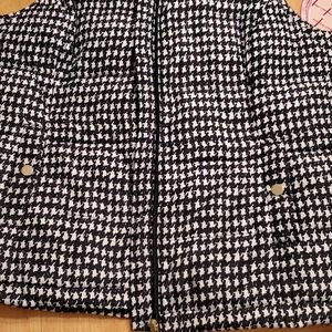 Quilted black and ehite vest